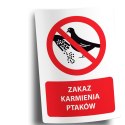 Naklejka 20x30 cm ZAKAZ KARMIENIA PTAKÓW Naklejka 20x30 cm ZAKAZ KARMIENIA PTAKÓW
