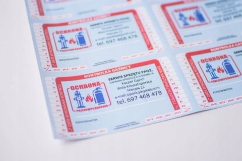 Naklejki wodoodporne z Twoim wzorem prostokąt 5x9cm 100 szt