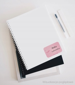 Naklejki z imieniem twojego dziecka do szkoły lub przedszkola - FLAMING