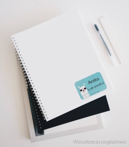 Naklejki z imieniem twojego dziecka do szkoły lub przedszkola - LAMA