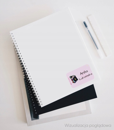 Naklejki z imieniem twojego dziecka do szkoły lub przedszkola - MAGIA