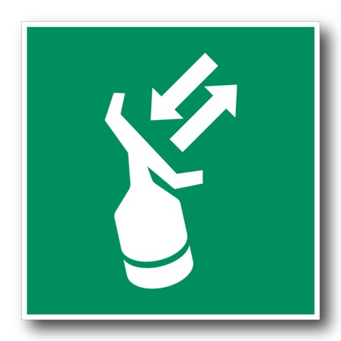 Naklejka BHP 8 cm - Transponder poszukiwawczo-ratunkowy - E047