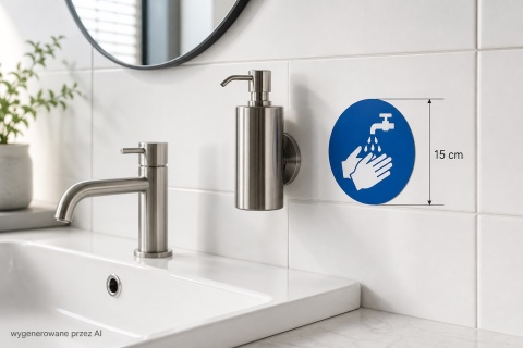 Naklejka 15 cm - Nakaz stosowania przyciemnianych gogli ochronnych - M007