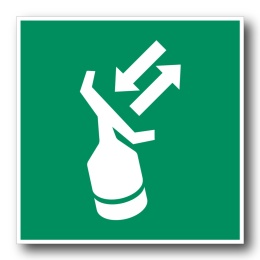 Naklejka BHP 15 cm - Transponder poszukiwawczo-ratunkowy - E047