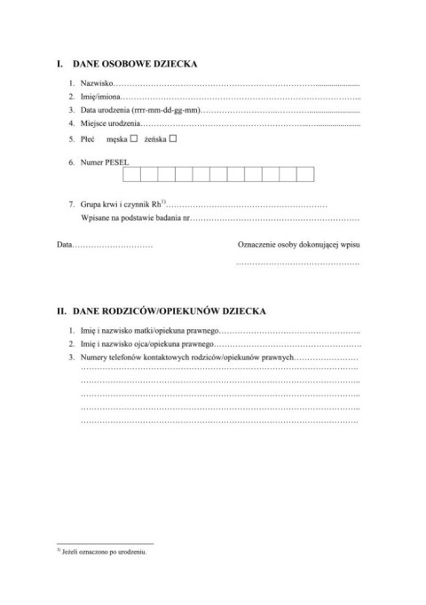 Książeczka Zdrowia Dziecka + książeczka szczepień Książeczka Zdrowia Dziecka + książeczka szczepień