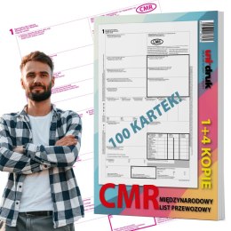 Międzynarodowy List przewozowy CMR 1+4 100k / 10 egz.