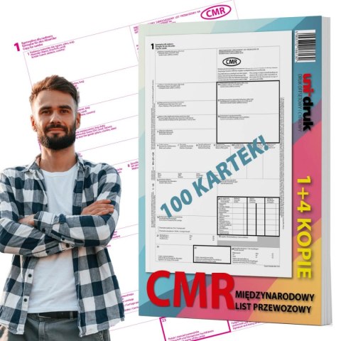 Międzynarodowy List przewozowy CMR 1+4 100k / 10 egz. Międzynarodowy List przewozowy CMR 1+4 100k / 10 egz.