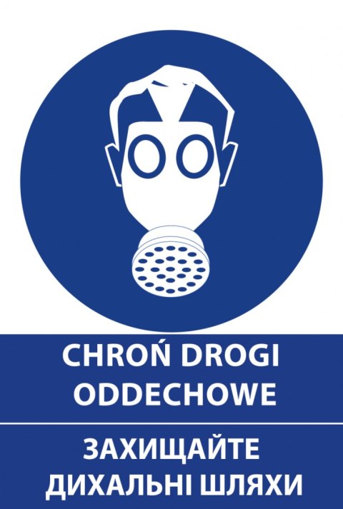Naklejka 20x30 cm CHROŃ DROGI ODDECHOWE Naklejka 20x30 cm CHROŃ DROGI ODDECHOWE