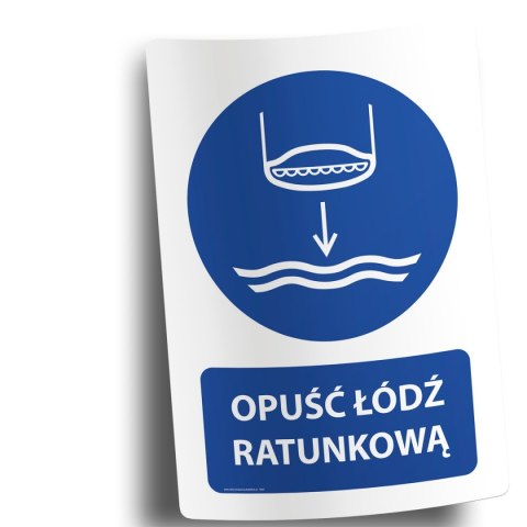 Naklejka 20x30 cm OPUŚĆ ŁÓDŹ RATUNKOWĄ Naklejka 20x30 cm OPUŚĆ ŁÓDŹ RATUNKOWĄ