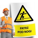Naklejka 20x30 cm PATRZ POD NOGI