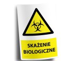 Naklejka 20x30 cm SKAŻENIE BIOLOGICZNE