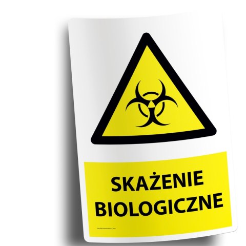Naklejka 20x30 cm SKAŻENIE BIOLOGICZNE Naklejka 20x30 cm SKAŻENIE BIOLOGICZNE