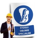 Naklejka 20x30 cm STOSUJ OBUWIE SPECJALNE