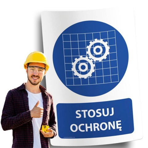 Naklejka 20x30 cm STOSUJ OCHRONĘ Naklejka 20x30 cm STOSUJ OCHRONĘ