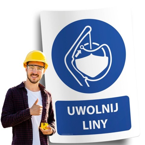 Naklejka 20x30 cm UWOLNIJ LINY Naklejka 20x30 cm UWOLNIJ LINY