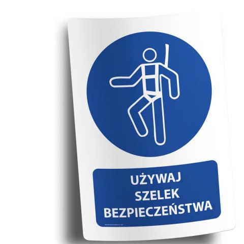 Naklejka 20x30 cm UŻYWAJ SZELEK BEZPIECZEŃSTWA Naklejka 20x30 cm UŻYWAJ SZELEK BEZPIECZEŃSTWA