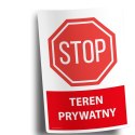 Naklejka 20x30cm TEREN PRYWATNY
