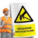 Naklejka 20x30cm URZĄDZENIE ANTYSTATYCZNE Naklejka 20x30cm URZĄDZENIE ANTYSTATYCZNE