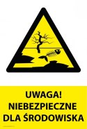 Naklejka 20x30cm UWAGA NIEBEZPIECZNE DLA ŚRODOWISKA Naklejka 20x30cm UWAGA NIEBEZPIECZNE DLA ŚRODOWISKA