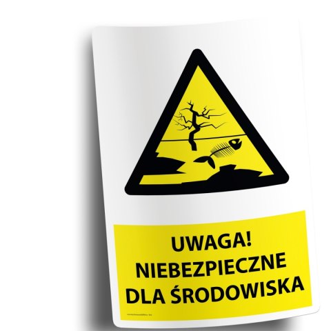 Naklejka 20x30cm UWAGA NIEBEZPIECZNE DLA ŚRODOWISKA Naklejka 20x30cm UWAGA NIEBEZPIECZNE DLA ŚRODOWISKA