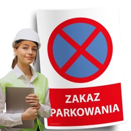 Naklejka 20x30cm ZAKAZ PARKOWANIA