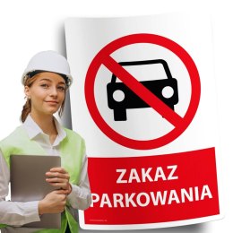 Naklejka 20x30cm ZAKAZ PARKOWANIA
