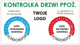 Naklejka na drzwi ppoż. - 200 szt.