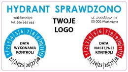 Naklejka na hydrant - 200 szt.