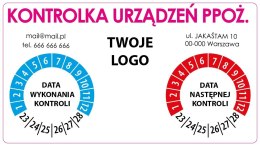 Naklejka na urządzenia ppoż. - 200 szt.