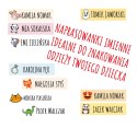Naprasowanki imienne, imienniki - 48 sztuk