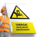 Tablica 20x30cm UWAGA MOŻLIWOŚĆ ZMIAŻDŻENIA