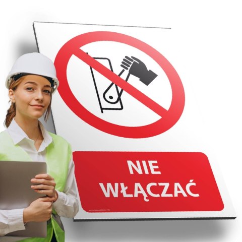 Tablica PVC 20x30 cm NIE WŁĄCZAĆ Tablica PVC 20x30 cm NIE WŁĄCZAĆ