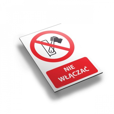 Tablica PVC 20x30 cm NIE WŁĄCZAĆ Tablica PVC 20x30 cm NIE WŁĄCZAĆ