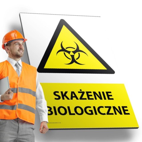 Tablica PVC 20x30 cm SKAŻENIE BIOLOGICZNE Tablica PVC 20x30 cm SKAŻENIE BIOLOGICZNE