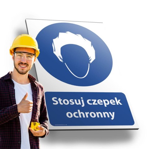 Tablica PVC 20x30 cm STOSUJ CZEPEK OCHRONNY Tablica PVC 20x30 cm STOSUJ CZEPEK OCHRONNY
