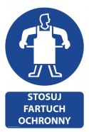 Tablica PVC 20x30 cm STOSUJ FARTUCH OCHRONNY