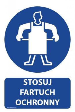 Tablica PVC 20x30 cm STOSUJ FARTUCH OCHRONNY