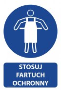 Tablica PVC 20x30 cm STOSUJ FARTUCH OCHRONNY