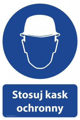 Tablica PVC 20x30 cm STOSUJ KASK OCHRONNY