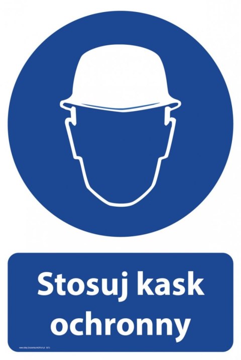 Tablica PVC 20x30 cm STOSUJ KASK OCHRONNY Tablica PVC 20x30 cm STOSUJ KASK OCHRONNY