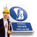 Tablica PVC 20x30 cm STOSUJ OBUWIE SPECJALNE