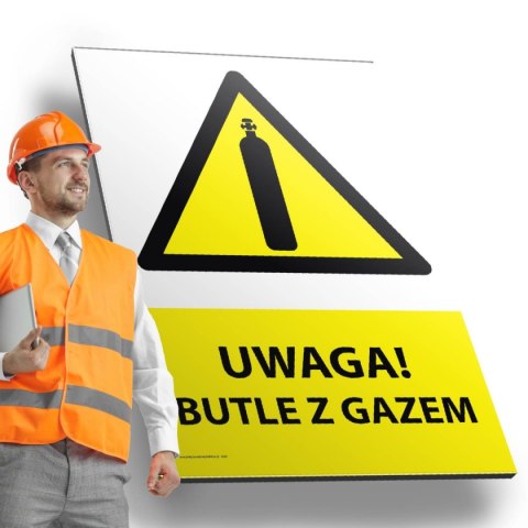 Tablica PVC 20x30 cm UWAGA BUTLE Z GAZEM Tablica PVC 20x30 cm UWAGA BUTLE Z GAZEM