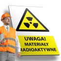 Tablica PVC 20x30 cm UWAGA MATERIAŁY RADIOAKTYWNE
