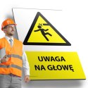 Tablica PVC 20x30 cm UWAGA NA GŁOWĘ