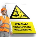 Tablica PVC 20x30 cm UWAGA NIEKOMPLETNE RUSZTOWANIE