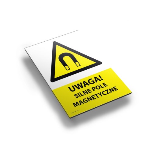 Tablica PVC 20x30 cm UWAGA SILNE POLE MAGNETYCZNE Tablica PVC 20x30 cm UWAGA SILNE POLE MAGNETYCZNE