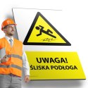 Tablica PVC 20x30 cm UWAGA ŚLISKA PODŁOGA