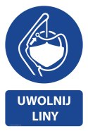 Tablica PVC 20x30 cm UWOLNIJ LINY