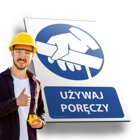 Tablica PVC 20x30 cm UŻYWAJ PORĘCZY Tablica PVC 20x30 cm UŻYWAJ PORĘCZY