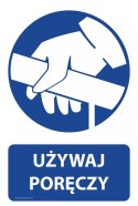 Tablica PVC 20x30 cm UŻYWAJ PORĘCZY